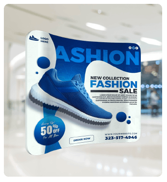 Straight Tension Fabric Displays