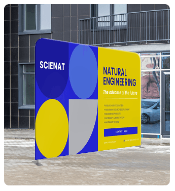 Straight Tension Fabric Displays