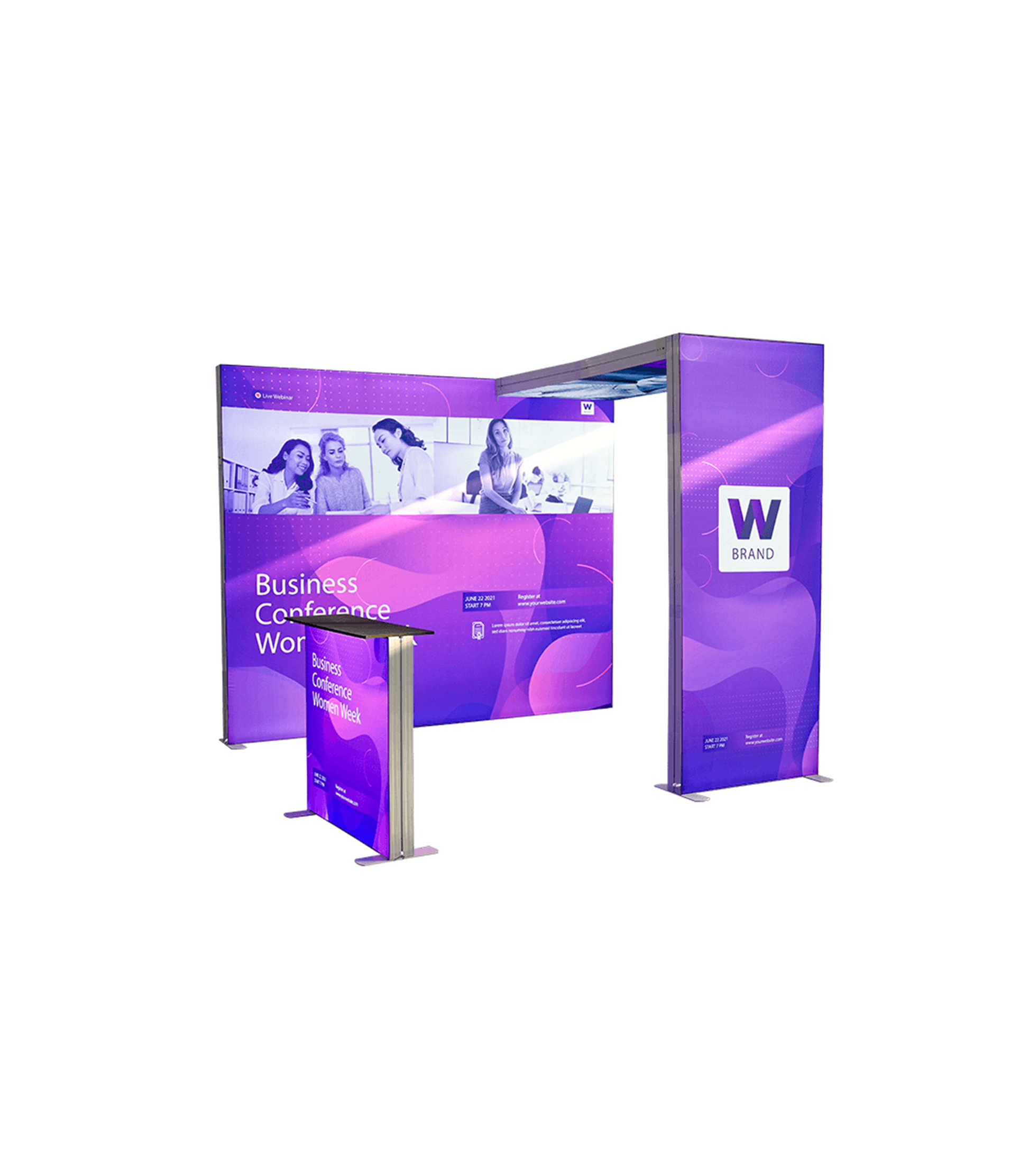 16 Ft Fabric Light Box Packages.