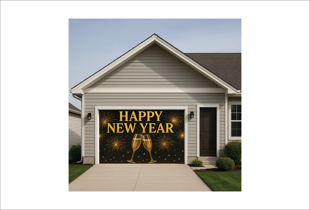 Happy New Years Champaign Glass