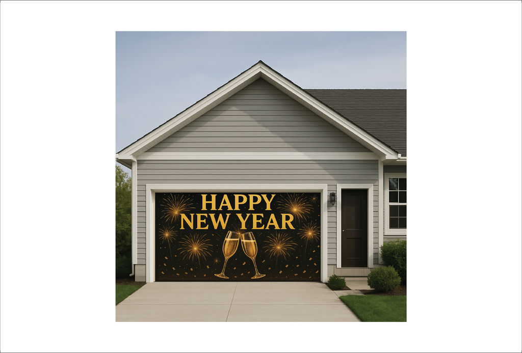 Happy New Years Champaign Glass