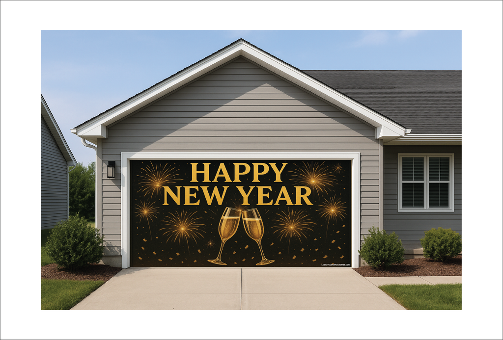 Happy New Years Champaign Glass