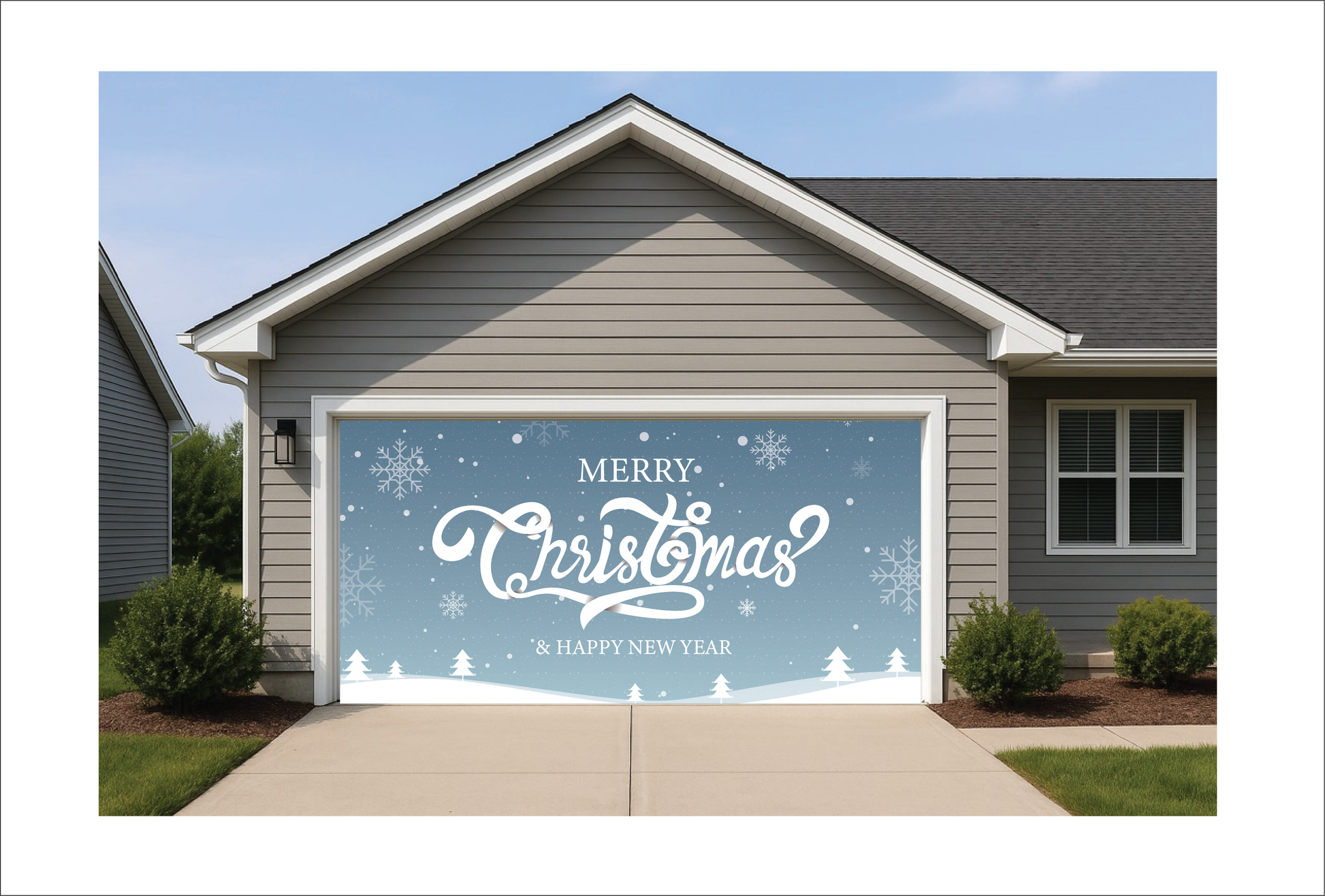 Merry Christmas & Happy New Years Snow Flakes