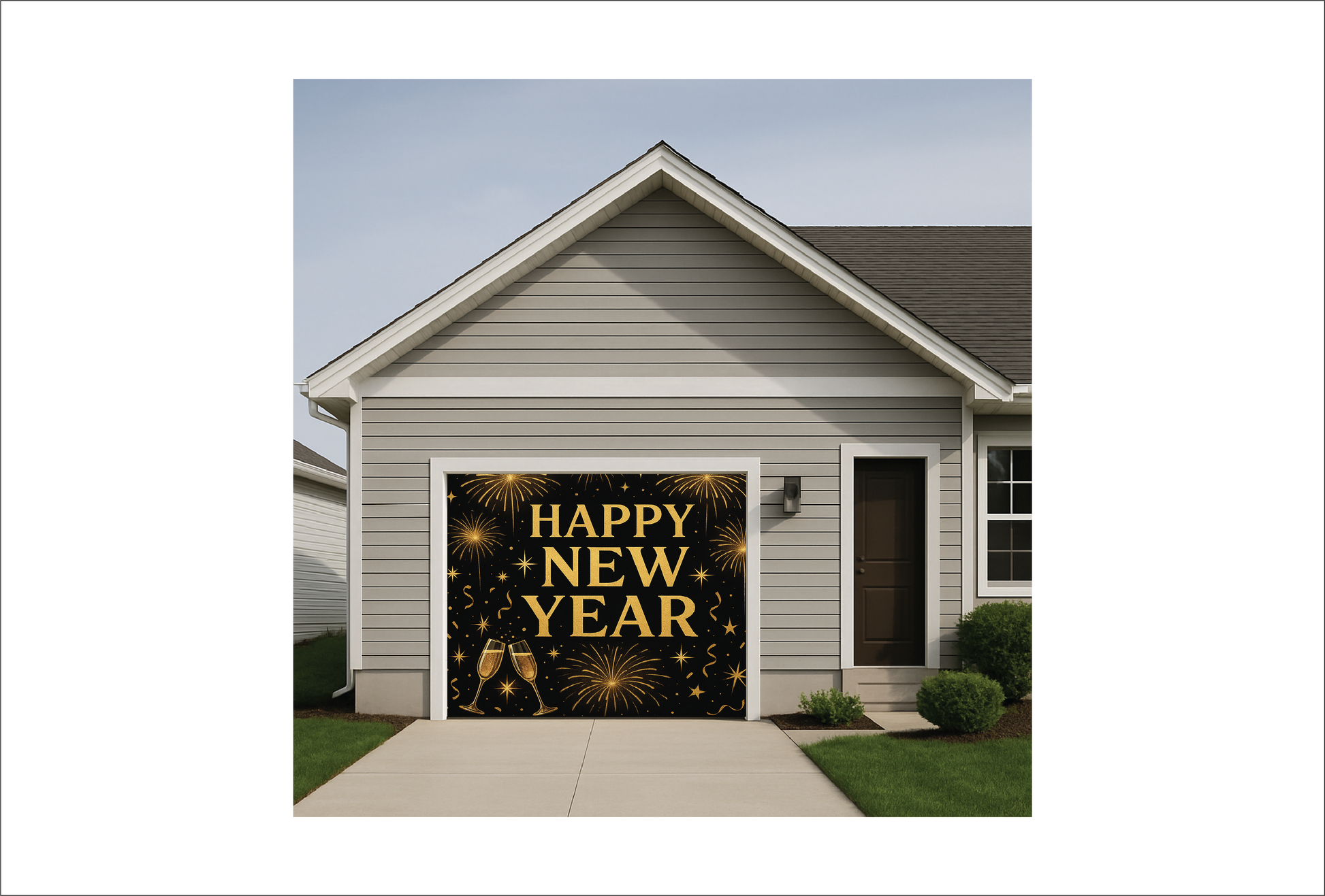 Happy New Years Champaign Glass