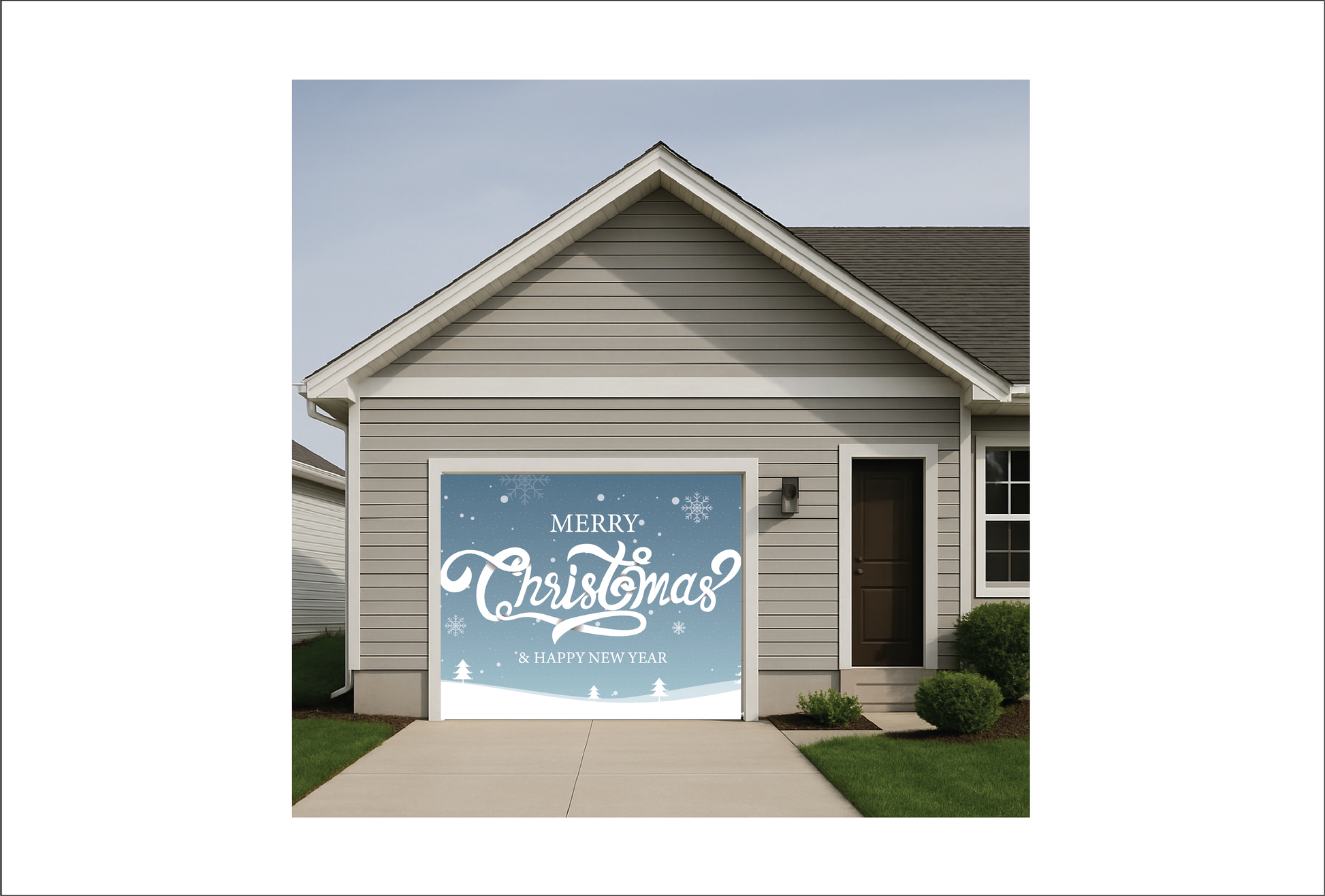 Merry Christmas & Happy New Years Snow Flakes